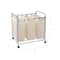 Organize It All 3 Section Laundry Sorter Basket on Wheels